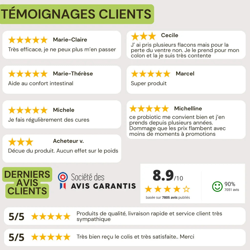 Avis Probiotic life : Lactobacillus gasseri - NutriLife Shop