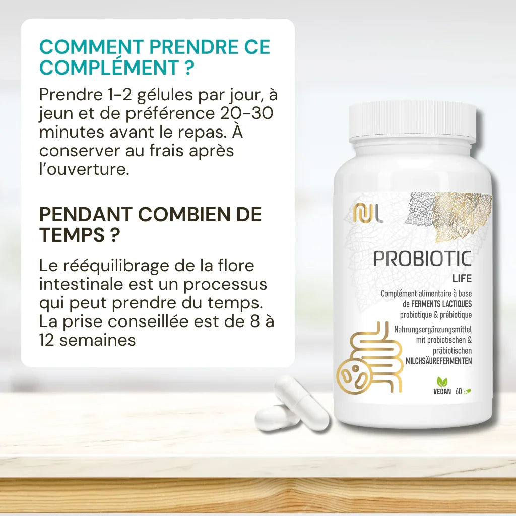 Comment prendre Probiotic life : Lactobacillus gasseri - NutriLife Shop