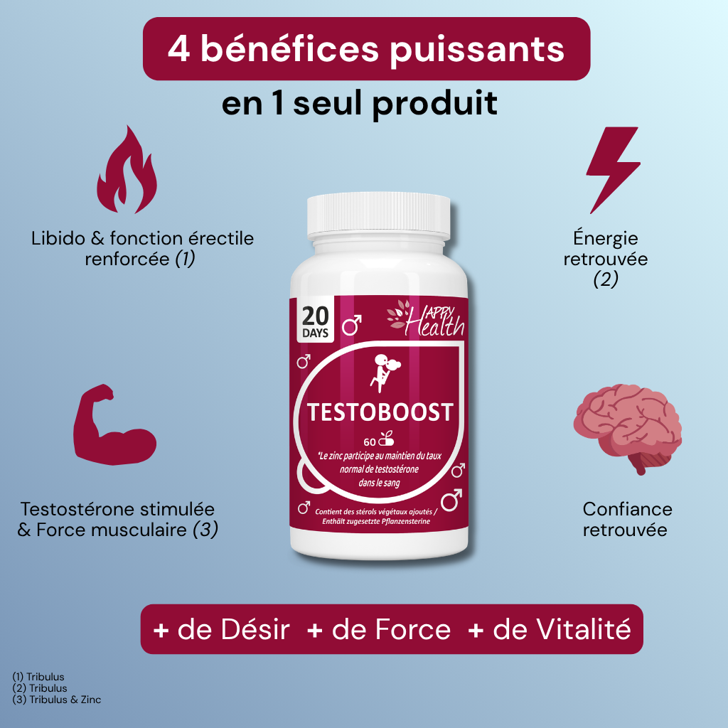 Les bénéfices de TestoBoost Nutrilife