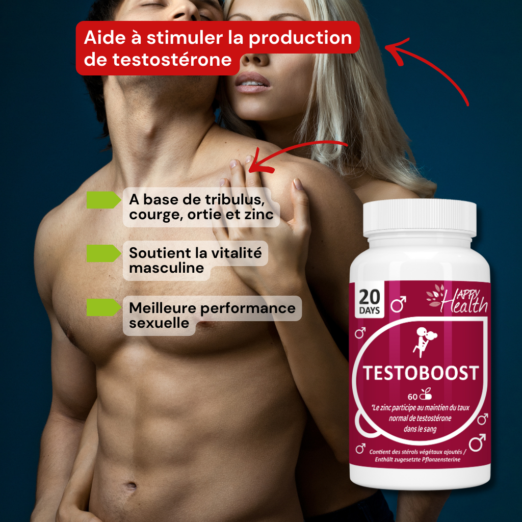 Testoboost - production de testostérone - NutriLife Shop