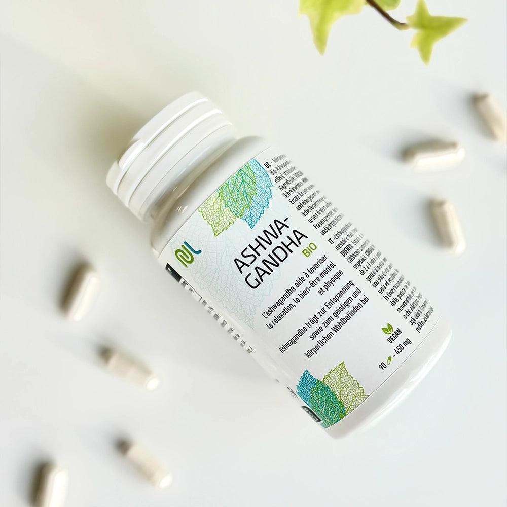 Ashwagandha Bio - favorise la relaxation et le bien-être mental et physique