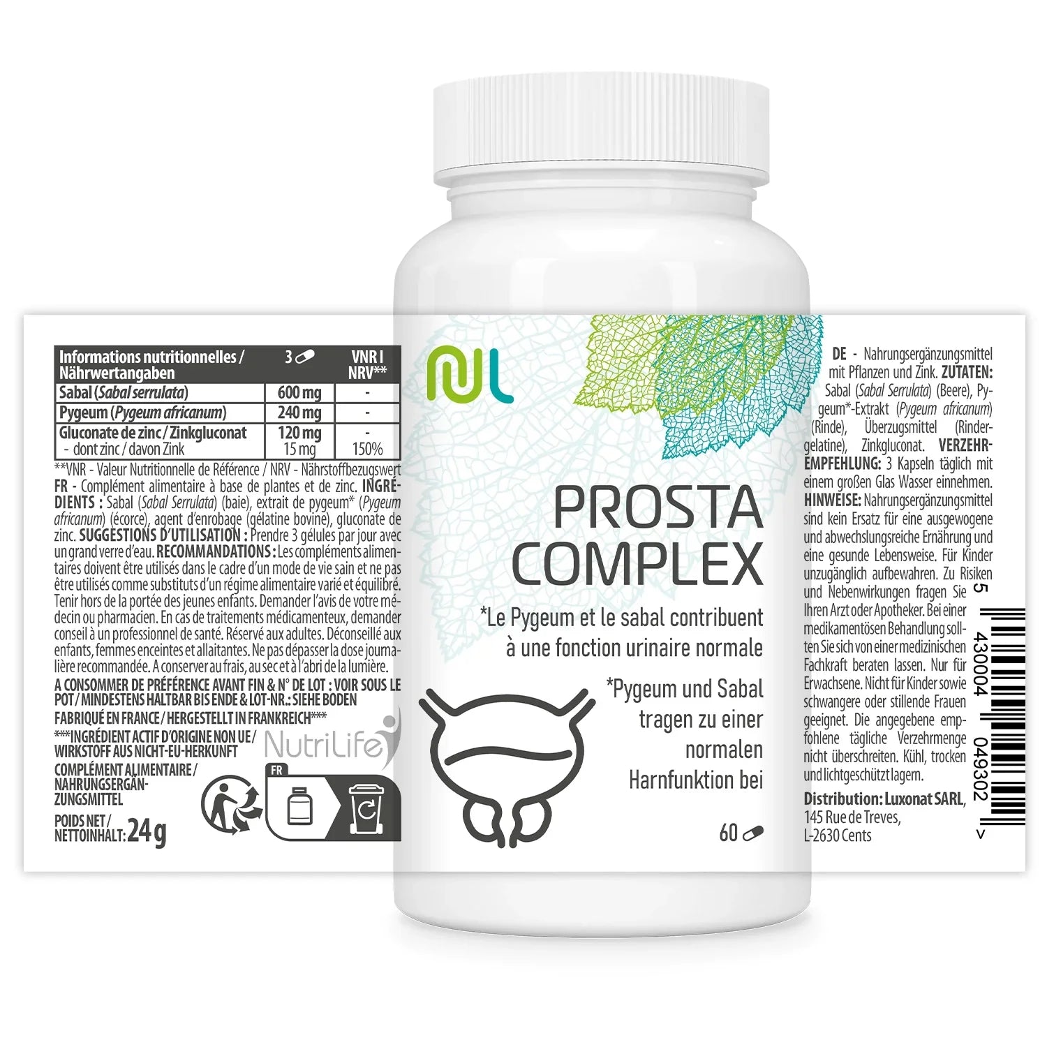 Prosta Complex - soutient le débit urinaire, prostate - NutriLife Shop