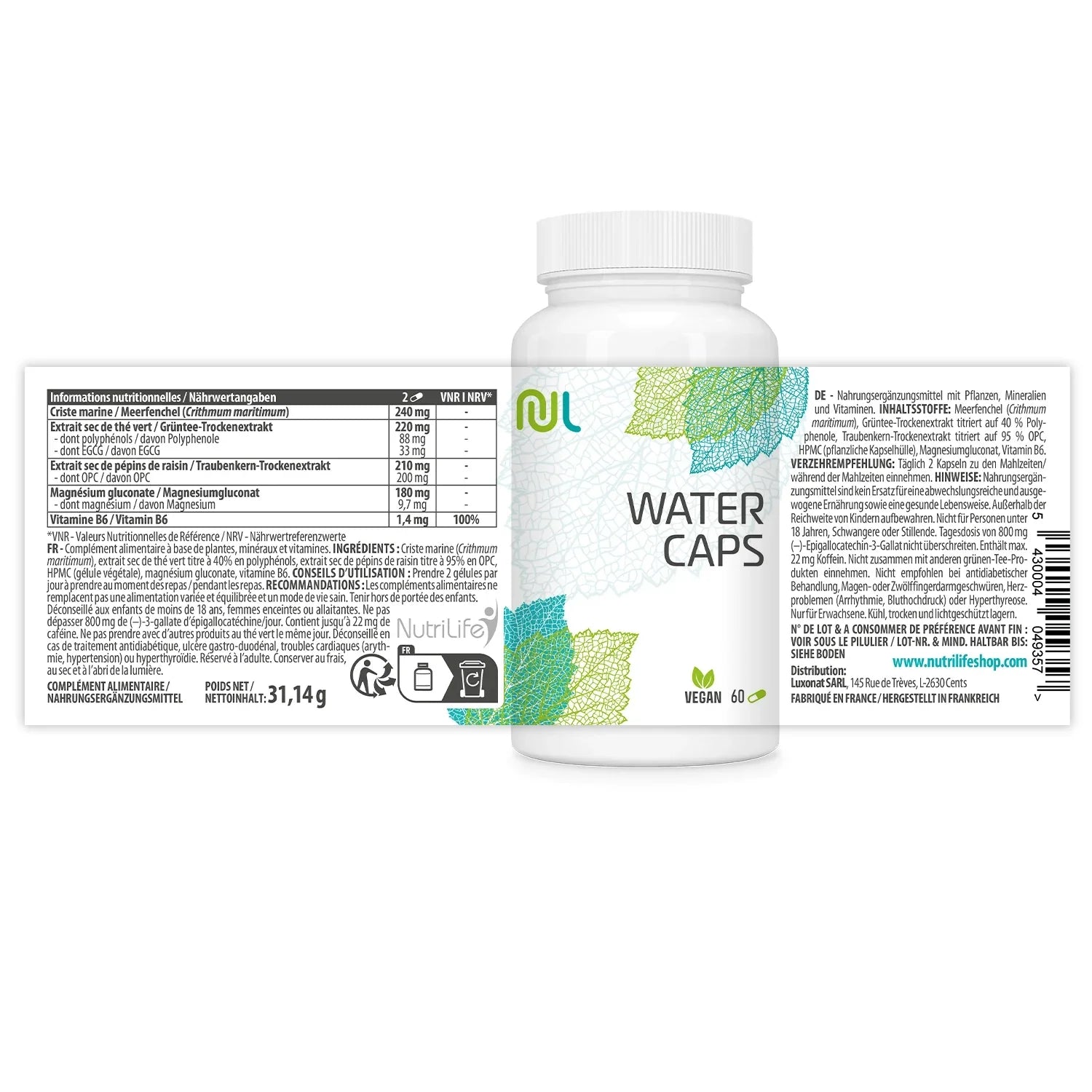 Water Caps - NutriLife Shop